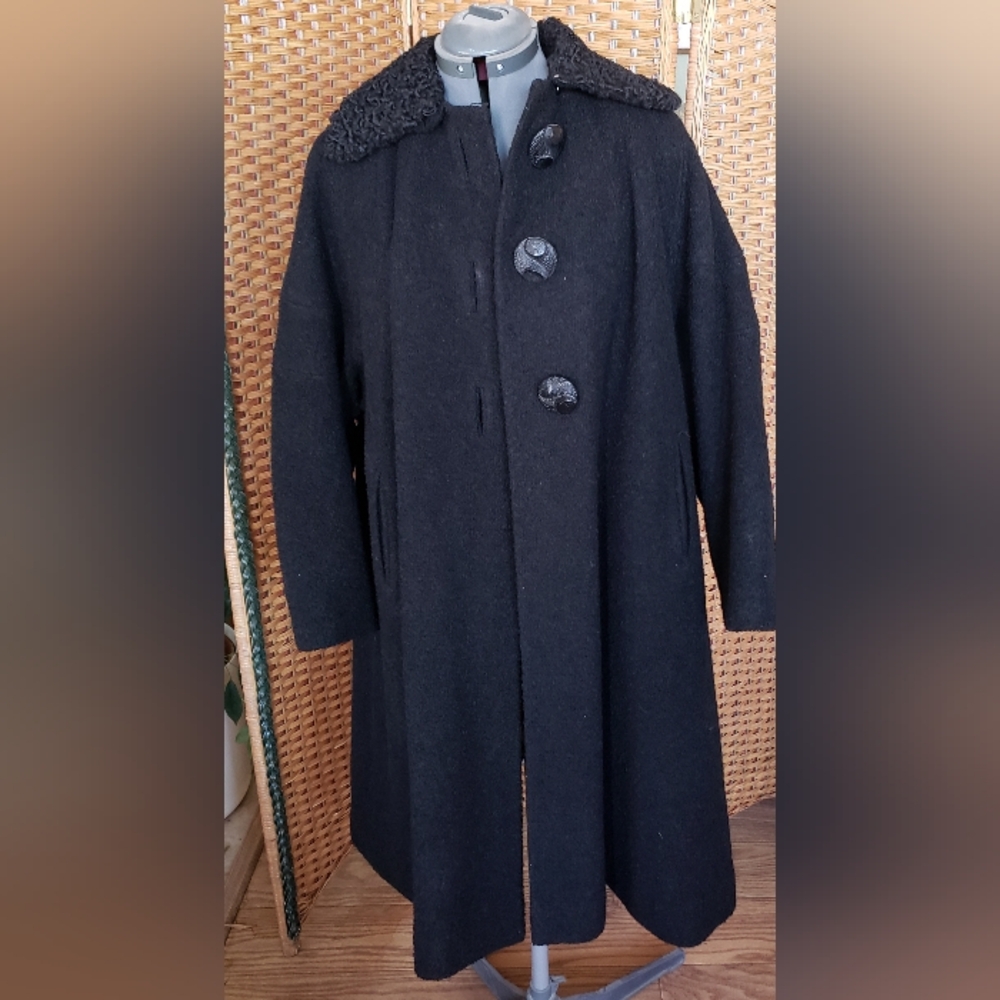 SALE 💣 1950 Katzman Big Button Coat